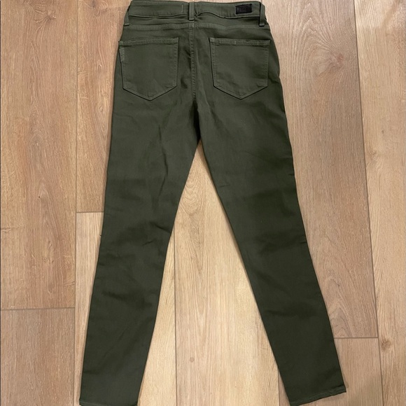 PAIGE Verdugo Ankle in Olive Green - Picture 2 of 6